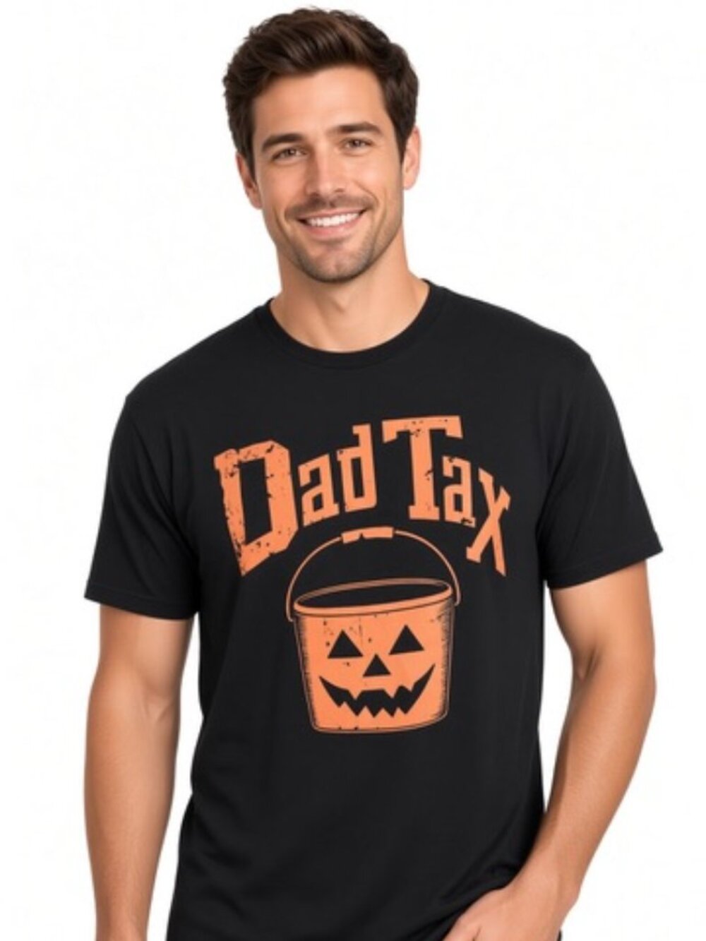 NWT Dad Tax Halloween Pumpkin Bucket Graphic Shirt